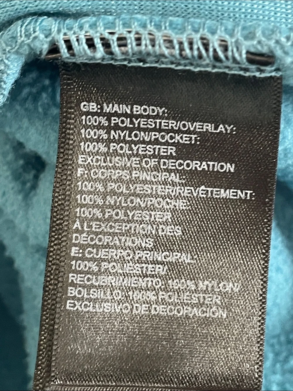 The North Face Men’s Teal Half-Zip Fleece Pullover with Dark Teal Accents